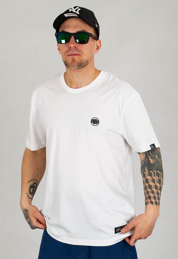 T-shirt Pit Bull Small Logo 21 biały