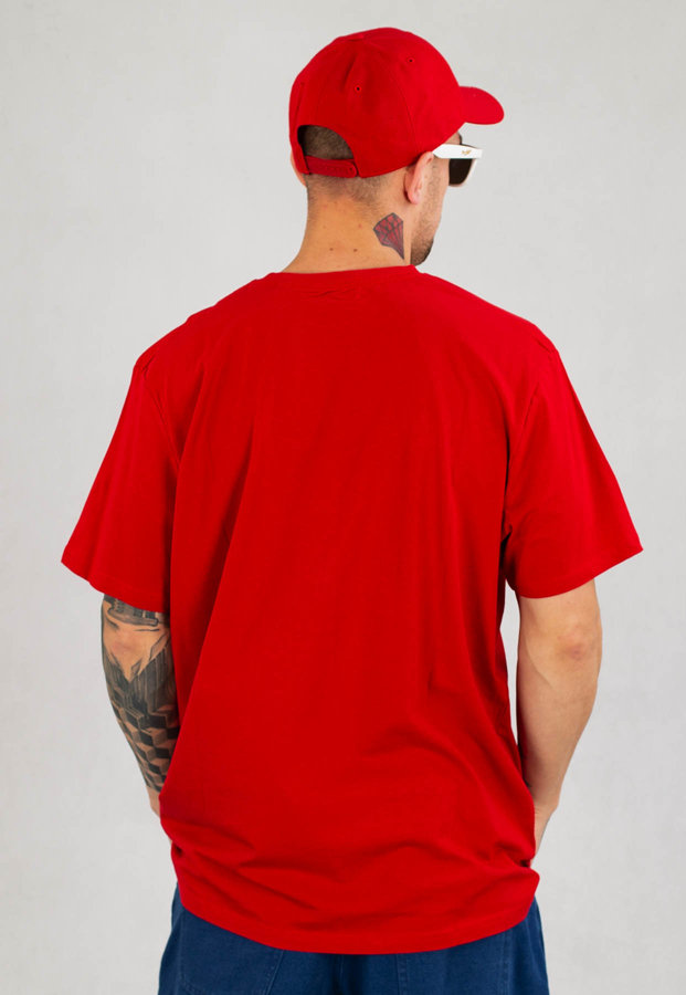 T-shirt Pit Bull Small Logo Basic czerwony