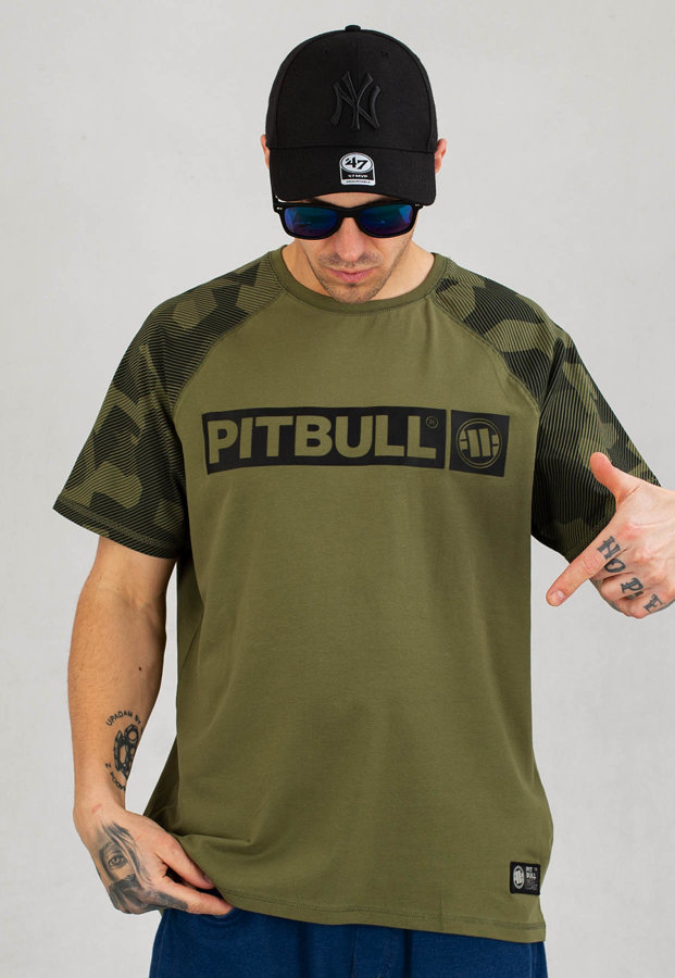 T-shirt Pit Bull Spandex Hilltop Dillard oliwkowy