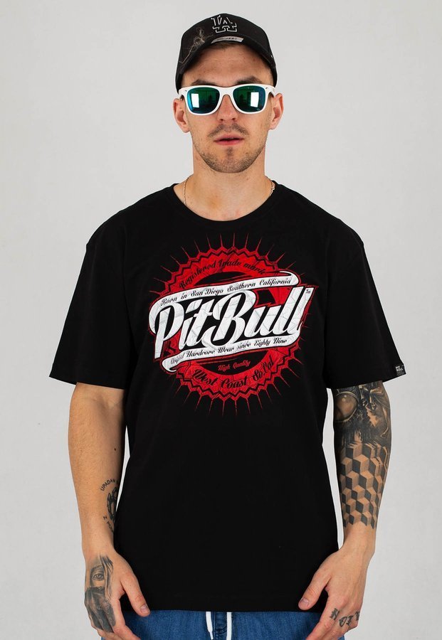 T-shirt Pit Bull Stamp 16 czarny
