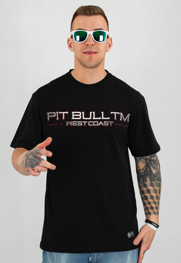 T-shirt Pit Bull Terror Brain czarny