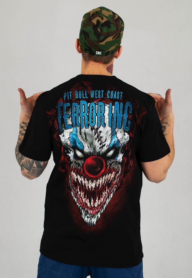 T-shirt Pit Bull Terror Clown czarny