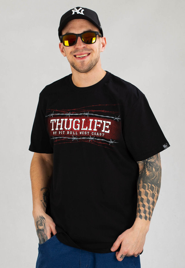 T-shirt Pit Bull Thug Life 89 czarny