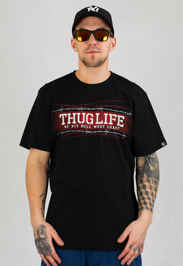 T-shirt Pit Bull Thug Life 89 czarny