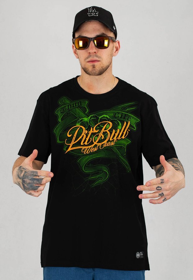 T-shirt Pit Bull Thug Life III czarny