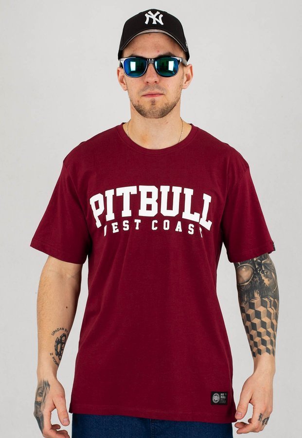 T-shirt Pit Bull Wilson bordowy