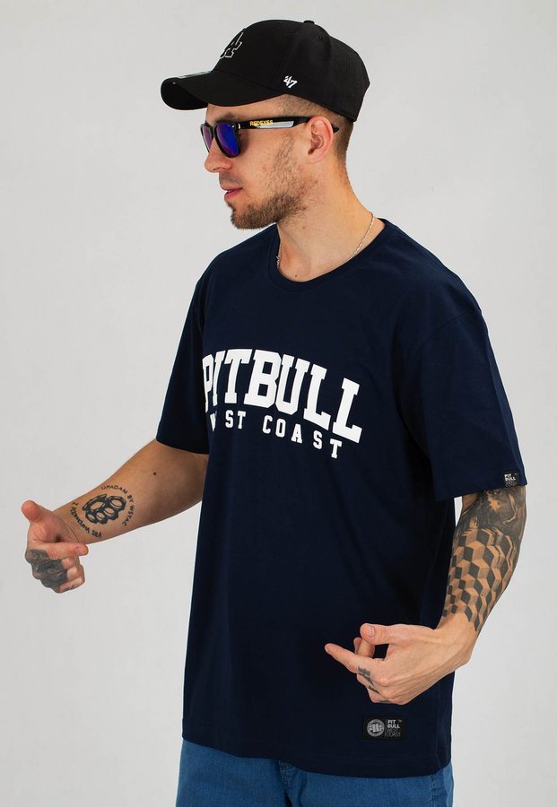 T-shirt Pit Bull Wilson ciemno granatowy