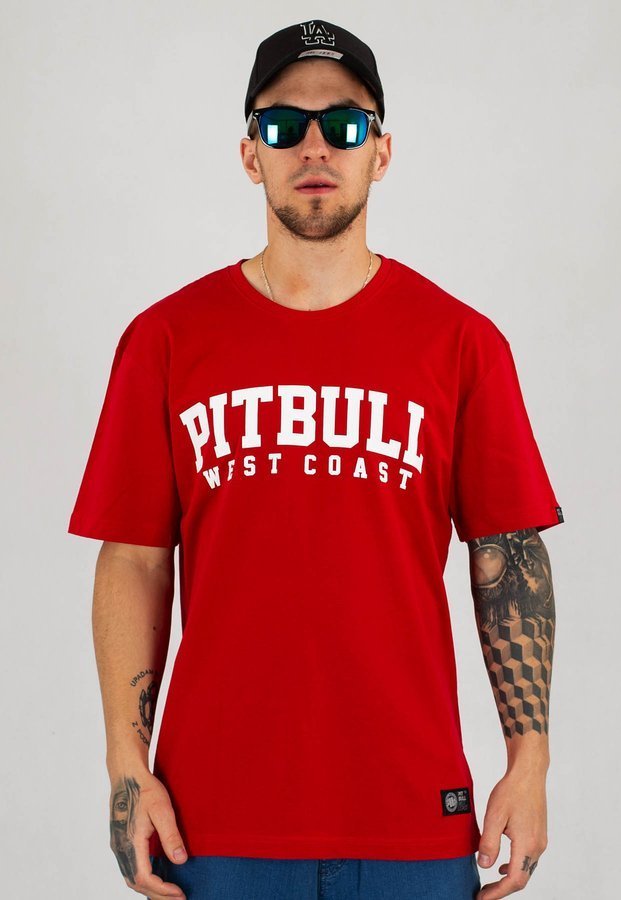 T-shirt Pit Bull Wilson czerwony
