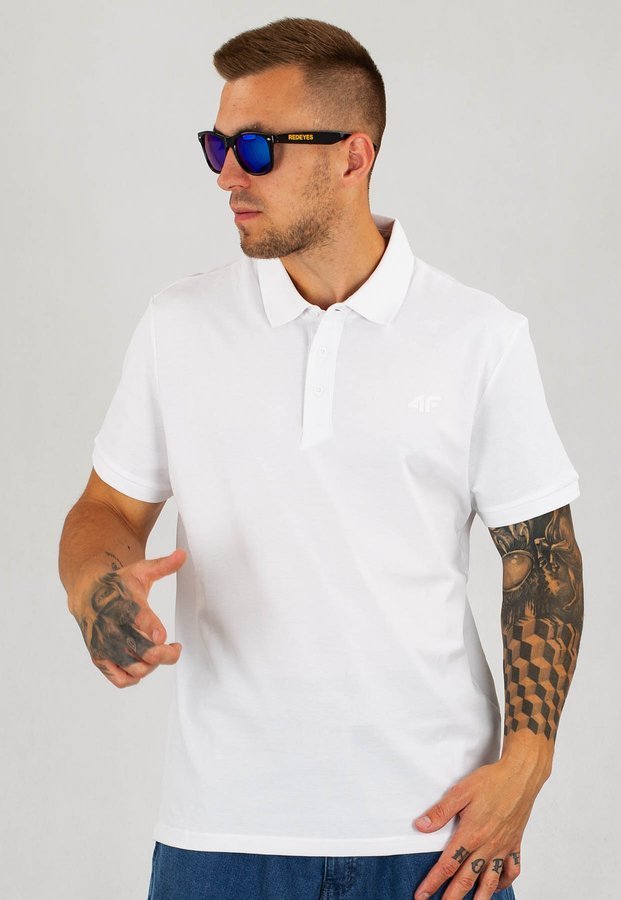 T-shirt Polo 4F TSM008 biały