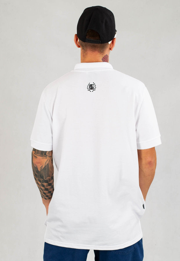 T-shirt Polo Diil Laur 2022 biało czarny