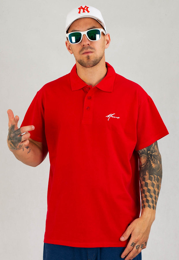 T-shirt Polo Moro Sport Mini Paris czerwony