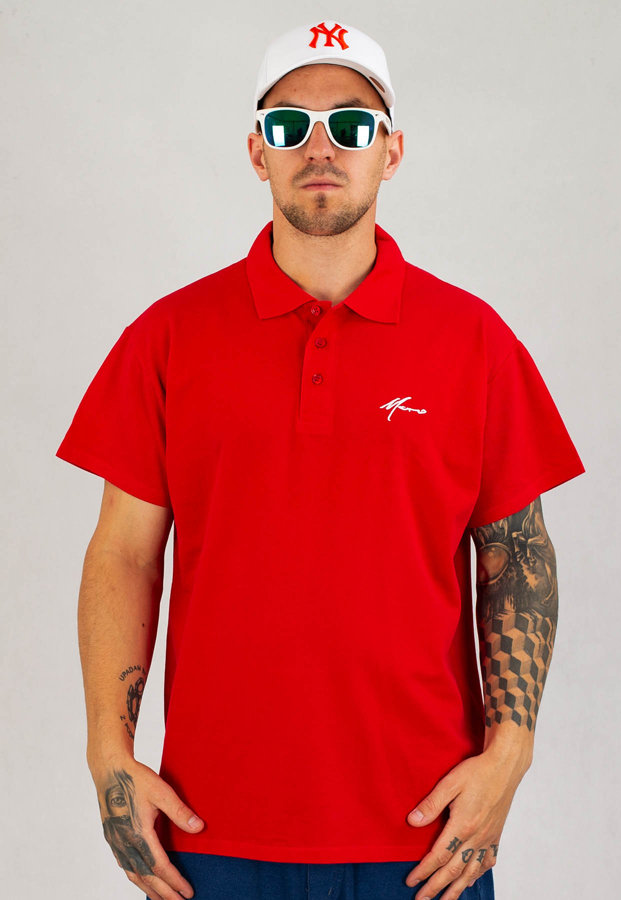 T-shirt Polo Moro Sport Mini Paris czerwony