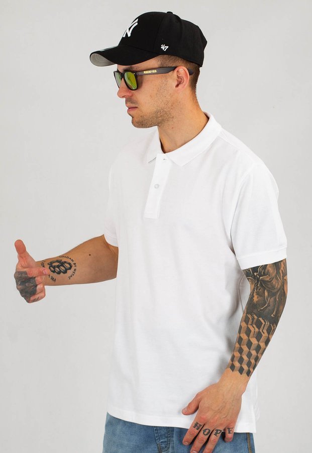 T-shirt Polo Niemaloga Clean biały