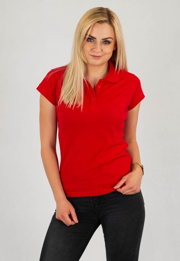 T-shirt Polo Niemaloga Clean czerwony