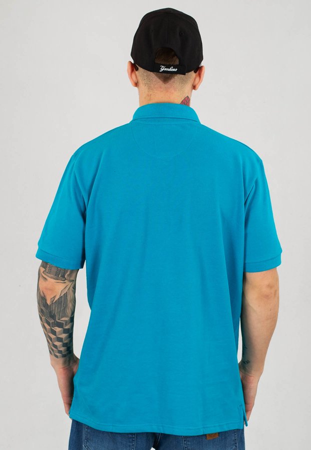 T-shirt Polo Prosto Bazik niebieski