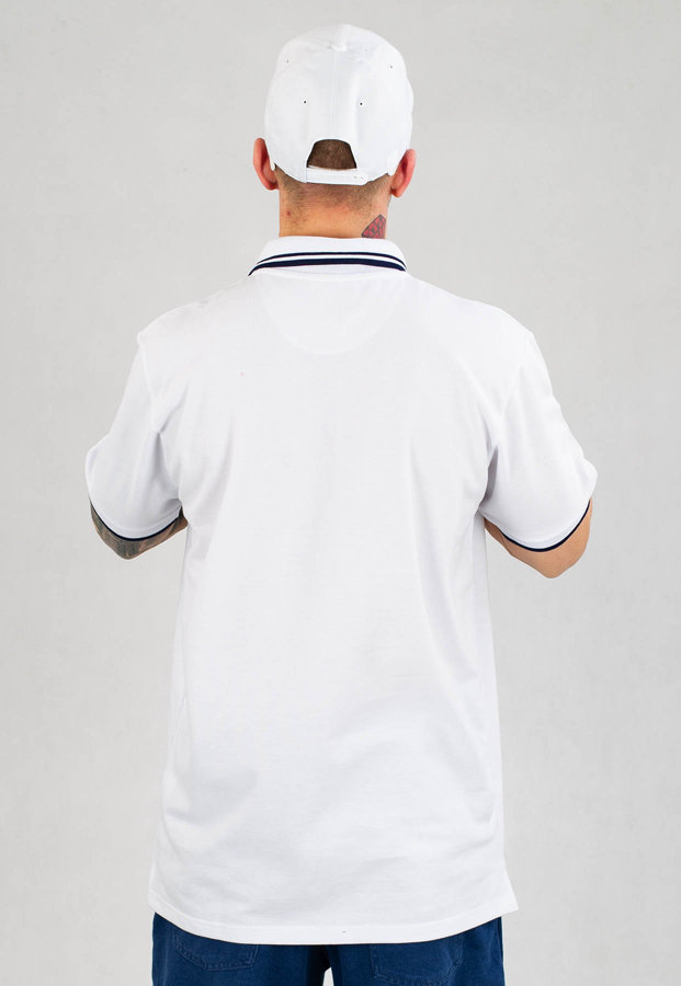 T-shirt Polo Prosto Mods biały