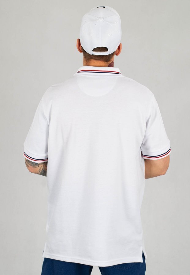 T-shirt Polo Prosto Mono biały