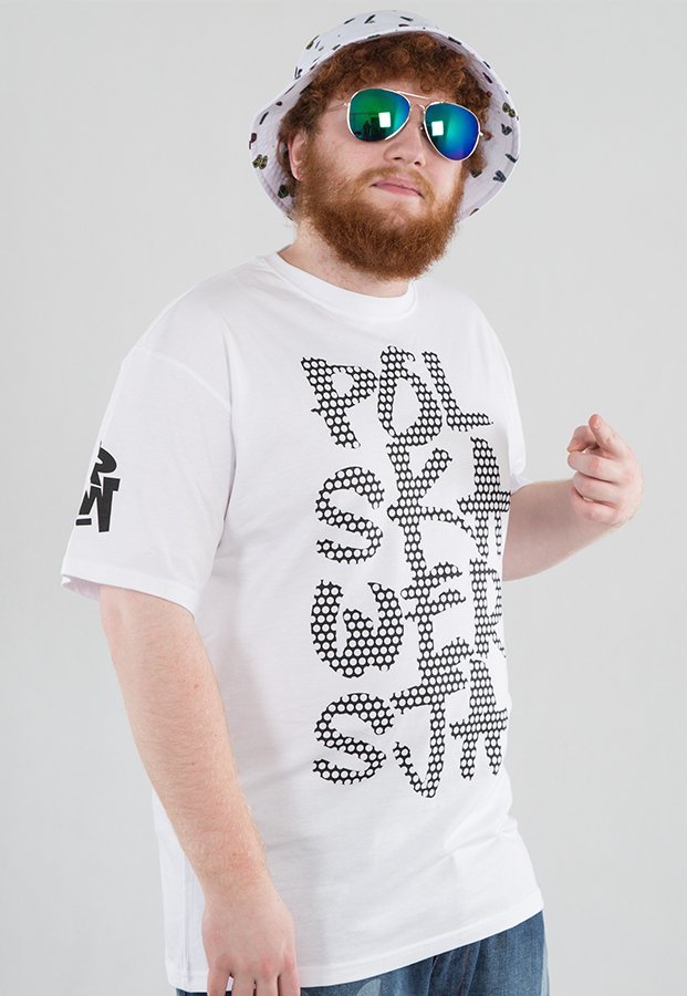 T-shirt Polska Wersja PW Dot biały