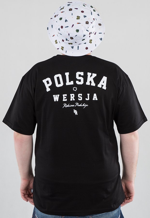 T-shirt Polska Wersja PW Godło czarny