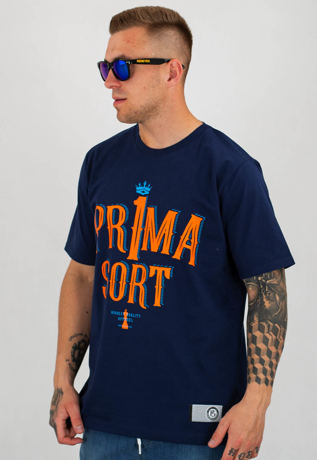 T-shirt Prima Sort Pr1ma granatowy