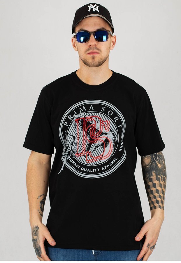 T-shirt Prima Sort Snake czarny