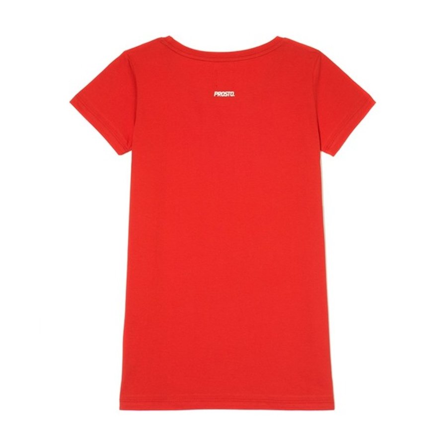 T-shirt Prosto Assist czerwony