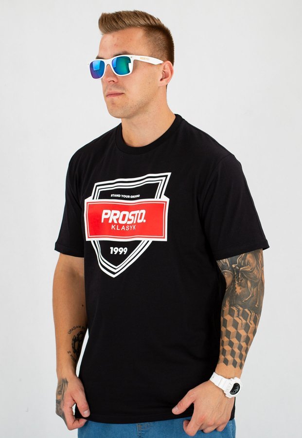 T-shirt Prosto Badge czarny