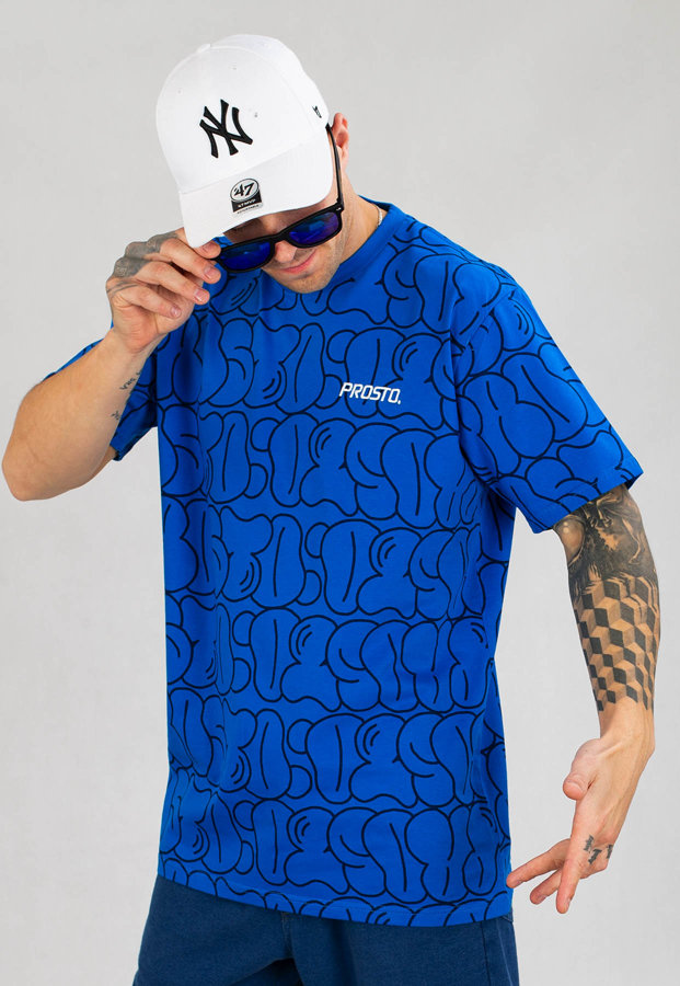 T-shirt Prosto Baggy niebieski