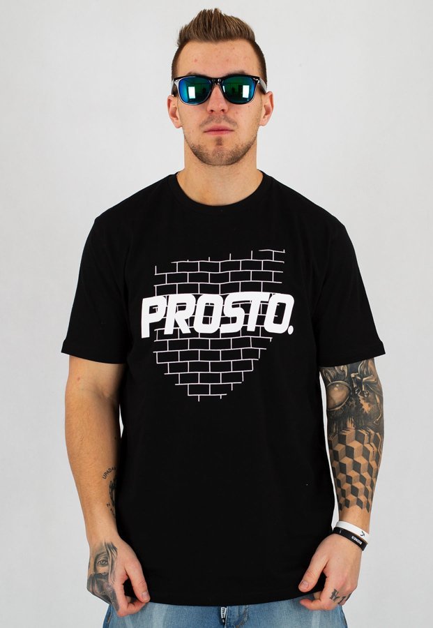 T-shirt Prosto Brick Shield czarny