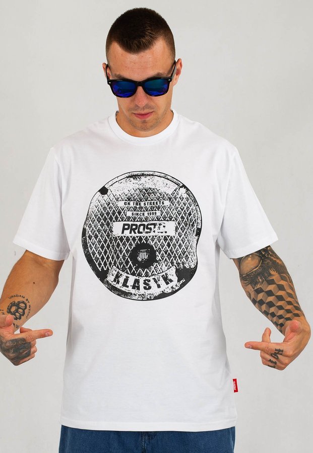 T-shirt Prosto Canal biały
