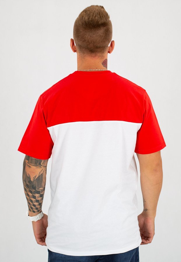 T-shirt Prosto Finder biało czerwony