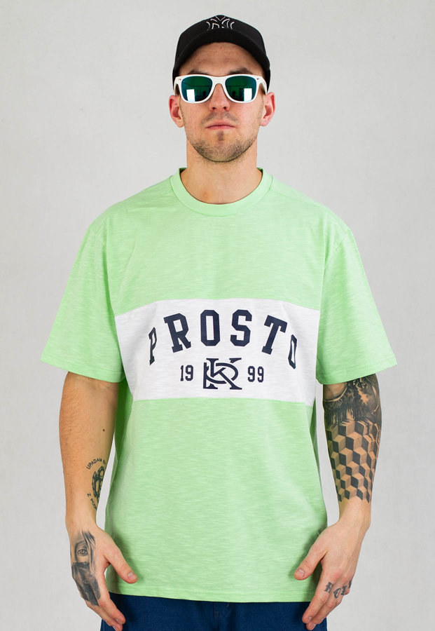T-shirt Prosto Flams zielony