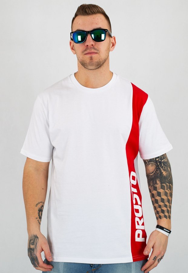 T-shirt Prosto Flank biały