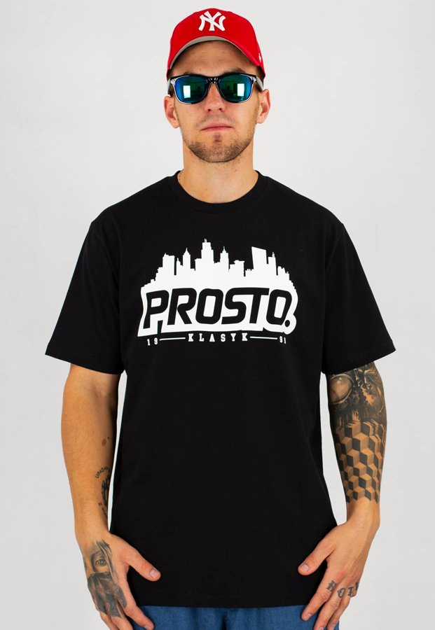 T-shirt Prosto Horiz czarny