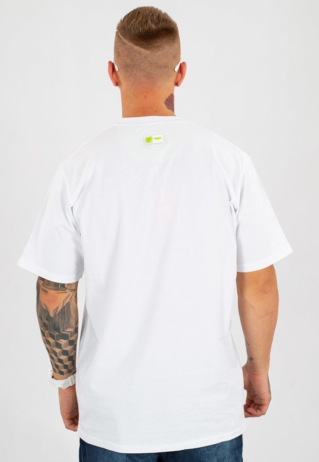 T-shirt Prosto Jaquard biały