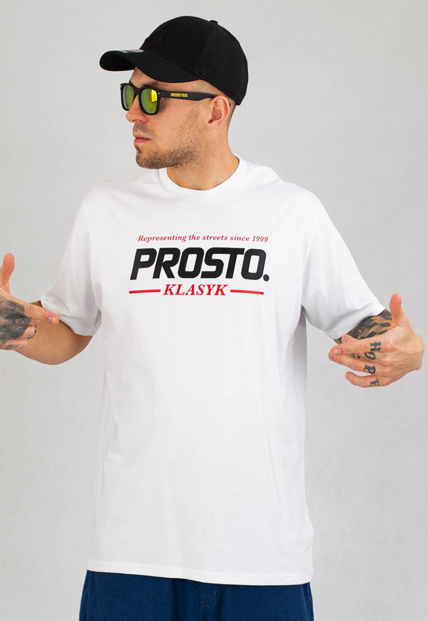 T-shirt Prosto Krack biały