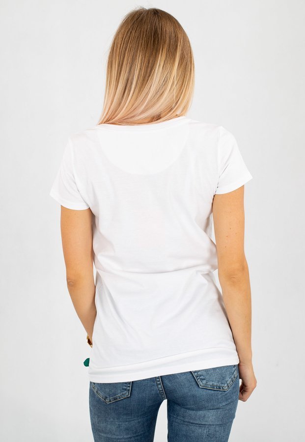 T-shirt Prosto Leaf Foeva biały