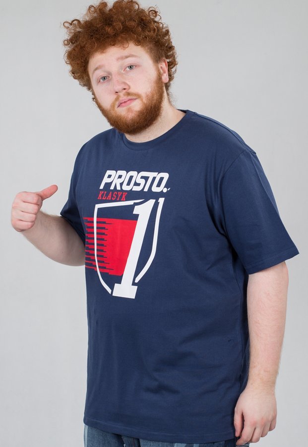 T-shirt Prosto Lightning granatowy