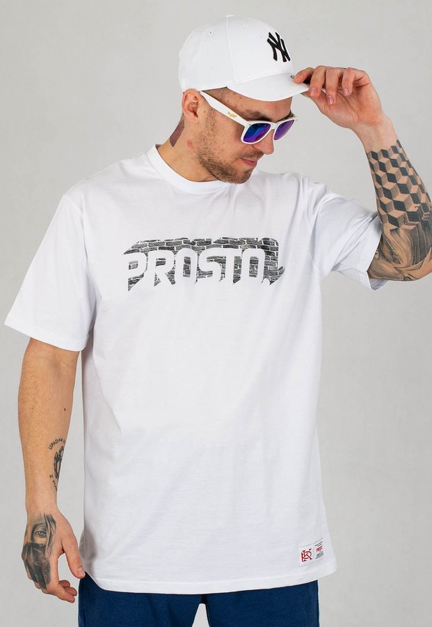 T-shirt Prosto Logowall biały