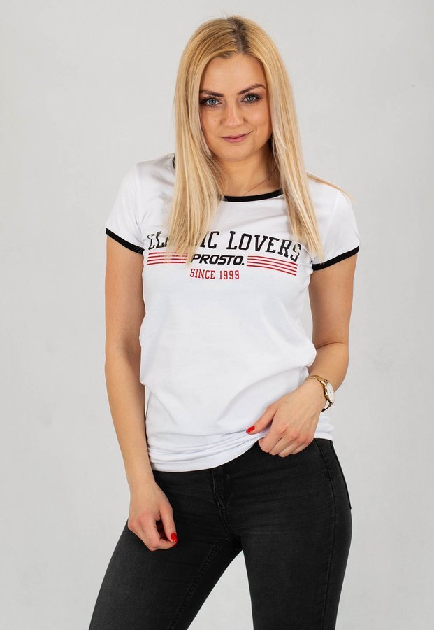 T-shirt Prosto Lovers biały
