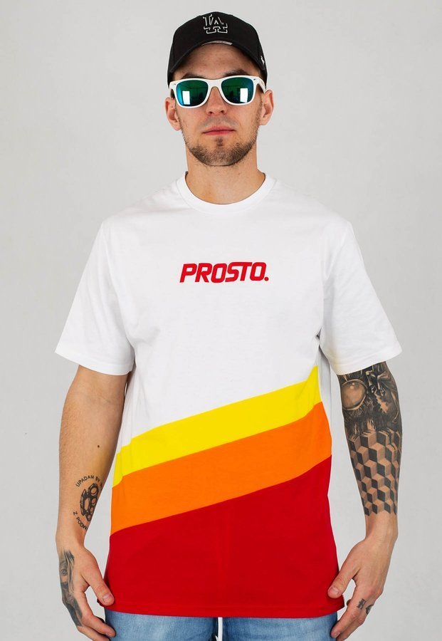T-shirt Prosto Rise biały