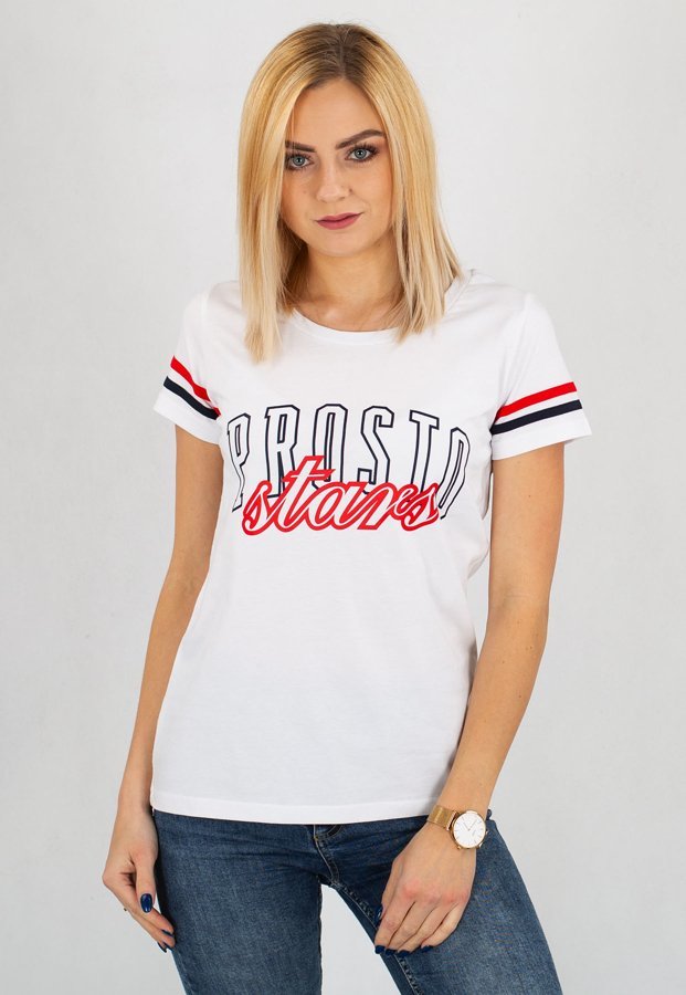 T-shirt Prosto Stars biały