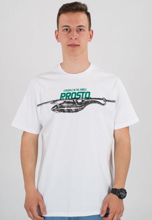 T-shirt Prosto Struggle biały