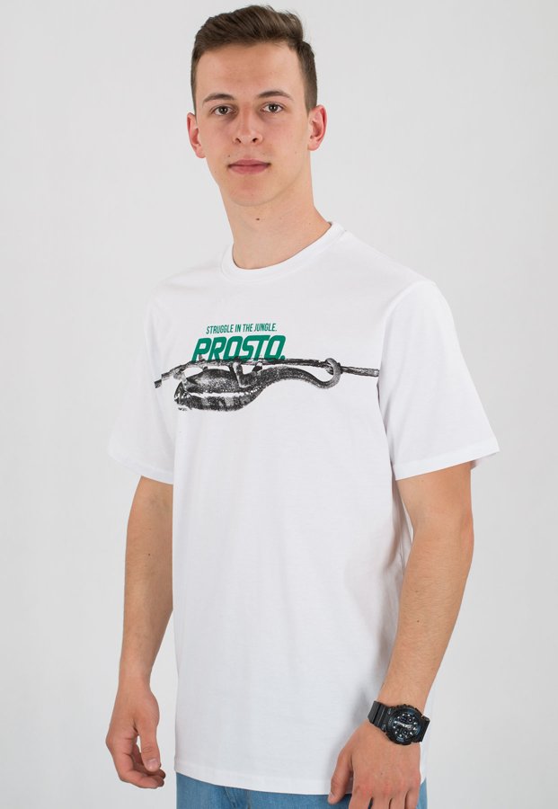 T-shirt Prosto Struggle biały
