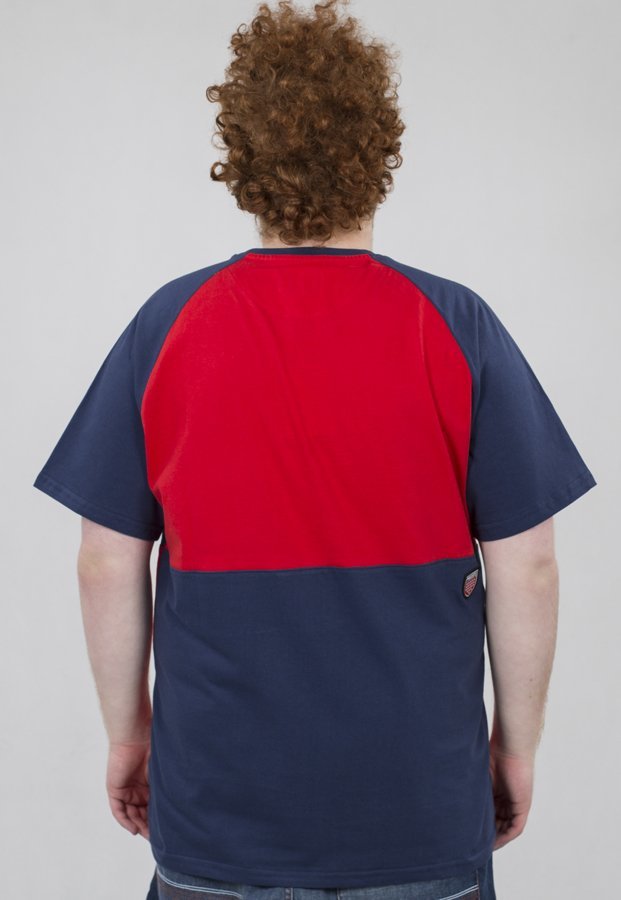 T-shirt Prosto Switch granatowo czerwony