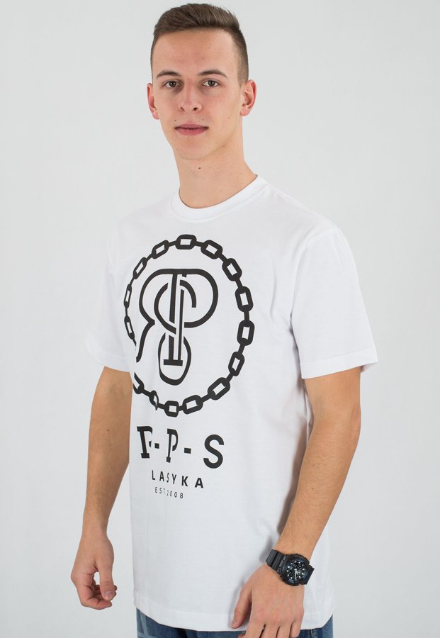 T-shirt RPS Rysiu Peja Solufka Chain biały