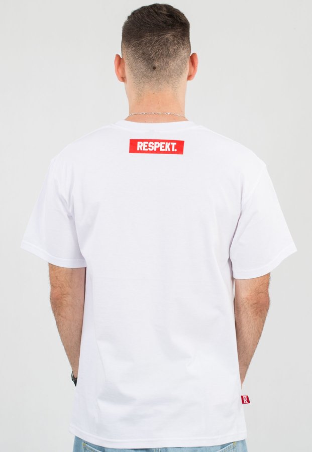 T-shirt Respekt Frame biały