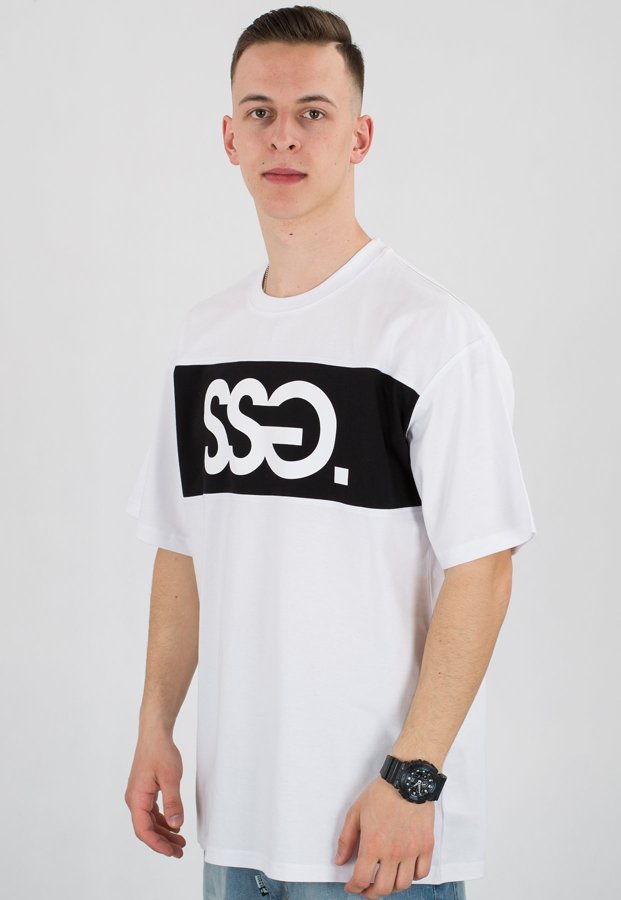 T-shirt SSG Belt biały