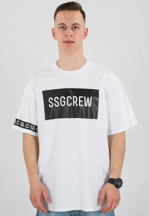 T-shirt SSG Box SSG Crew biały