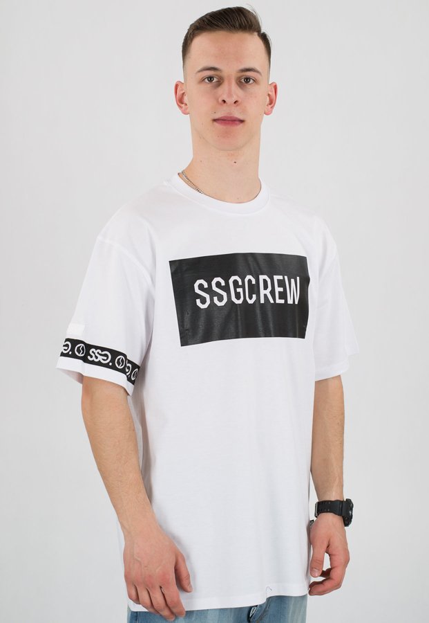 T-shirt SSG Box SSG Crew biały